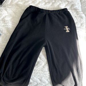 Medium vandal fuzzy fleece sweatpants Idaho Vandal logo left upper leg